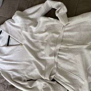 Varley Light Gray Hooded Sweatshirt